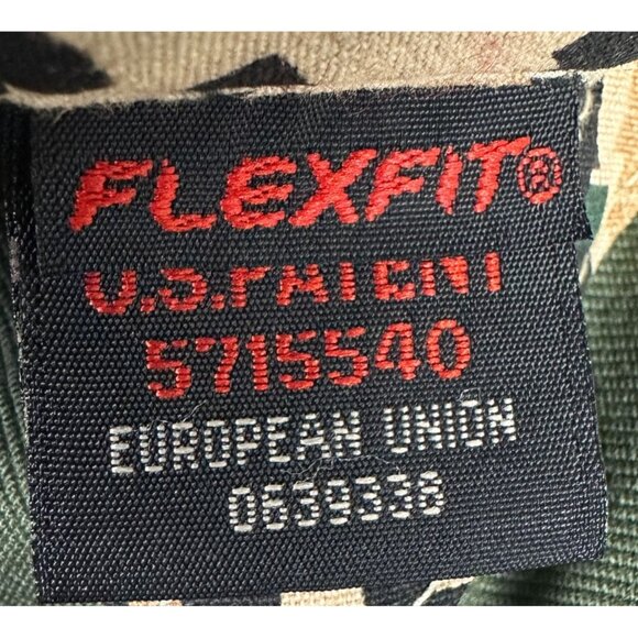 Quiksilver Olive Green Flexfit Hat Mens One Size Fits All Cotton/Spandex Blend - Picture 3 of 15